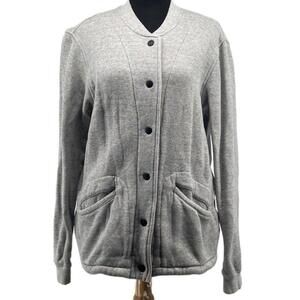 𝅺current Elliot Classic varsity jacket baseball button closure sweater sz M